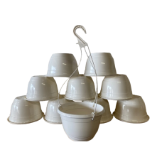 10 x 20CM PLASTIC HANGING BASKETS 